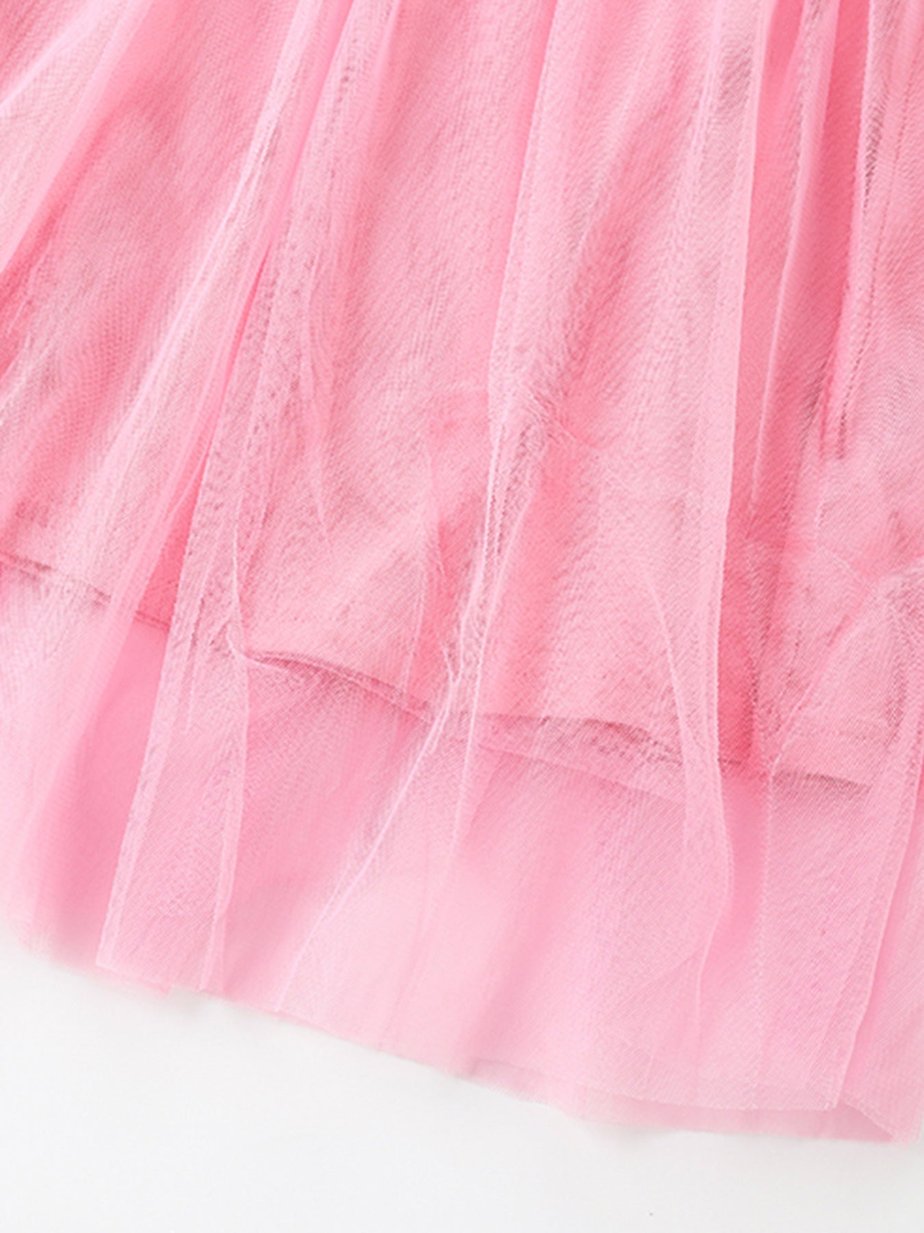 Children's Bunny Applique Tulle Layered Dress
