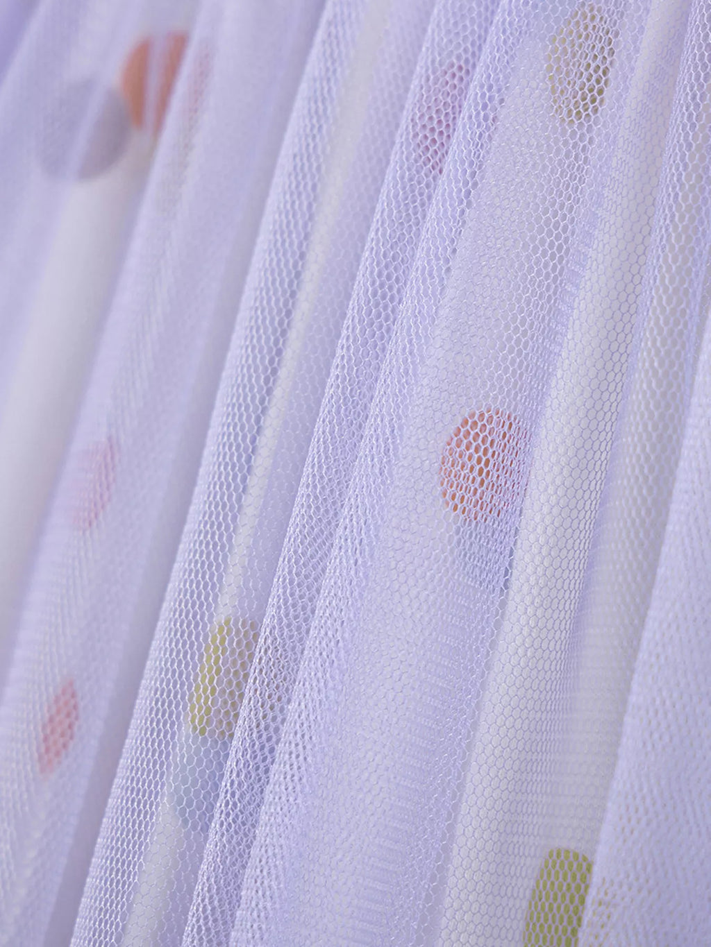 Children's Polka Dot Long Sleeve Tulle Dress