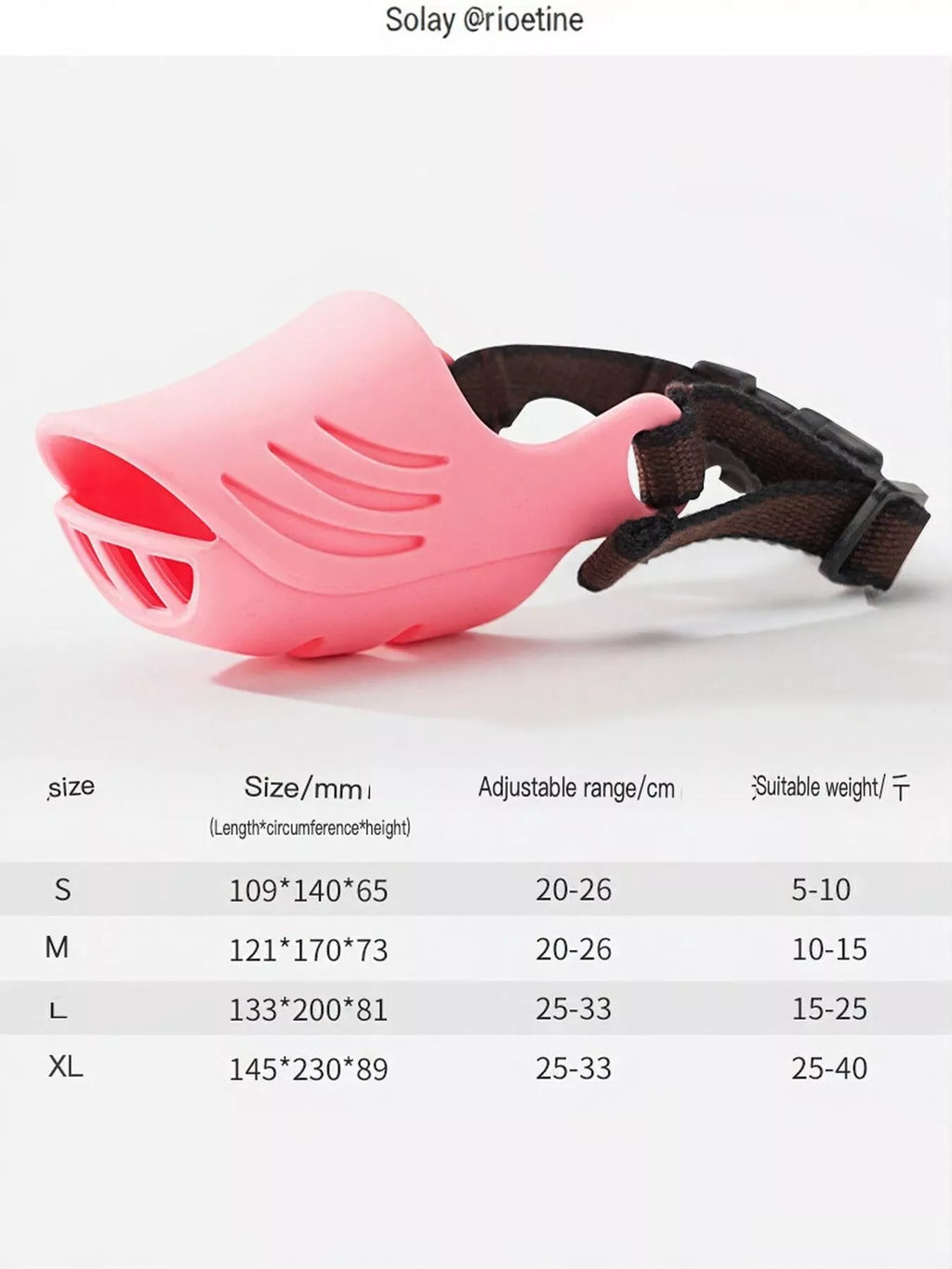 Duck-Billed Style Pet Muzzle
