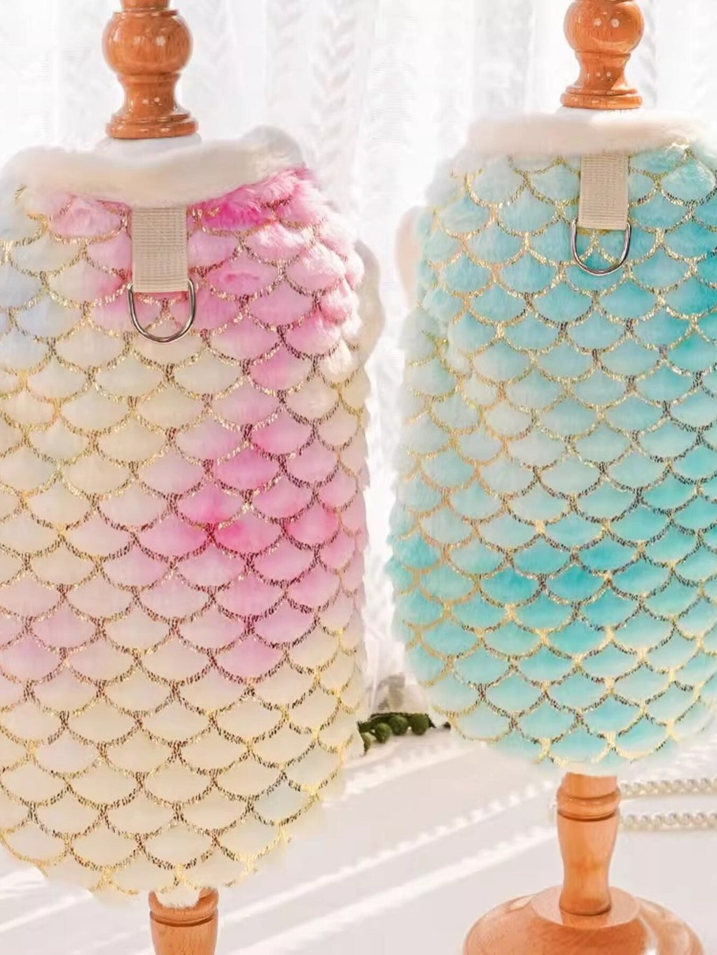 Mermaid Scale Plush Pet Top