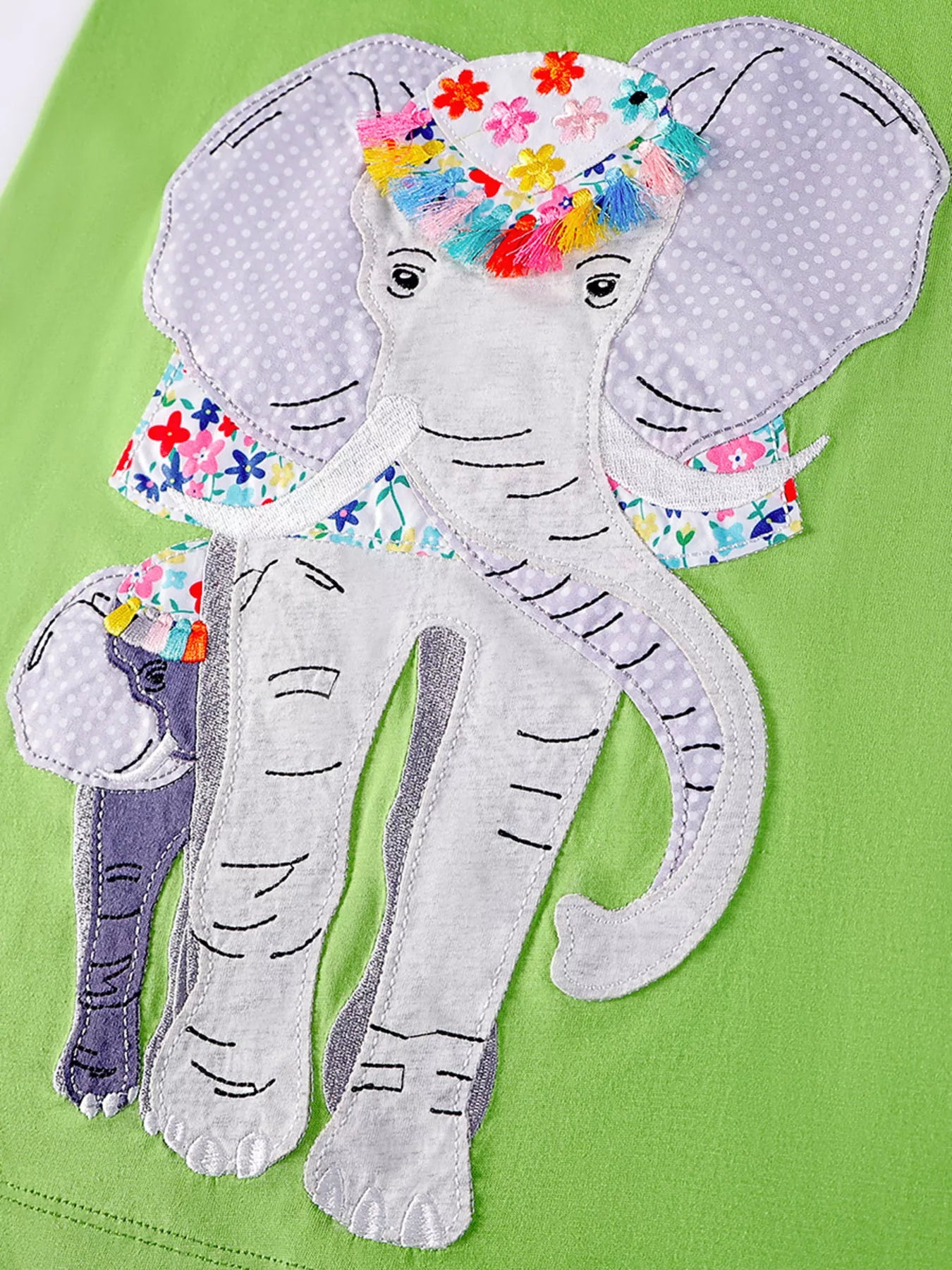 Children's Elephant Ruffle Sleeve Dress