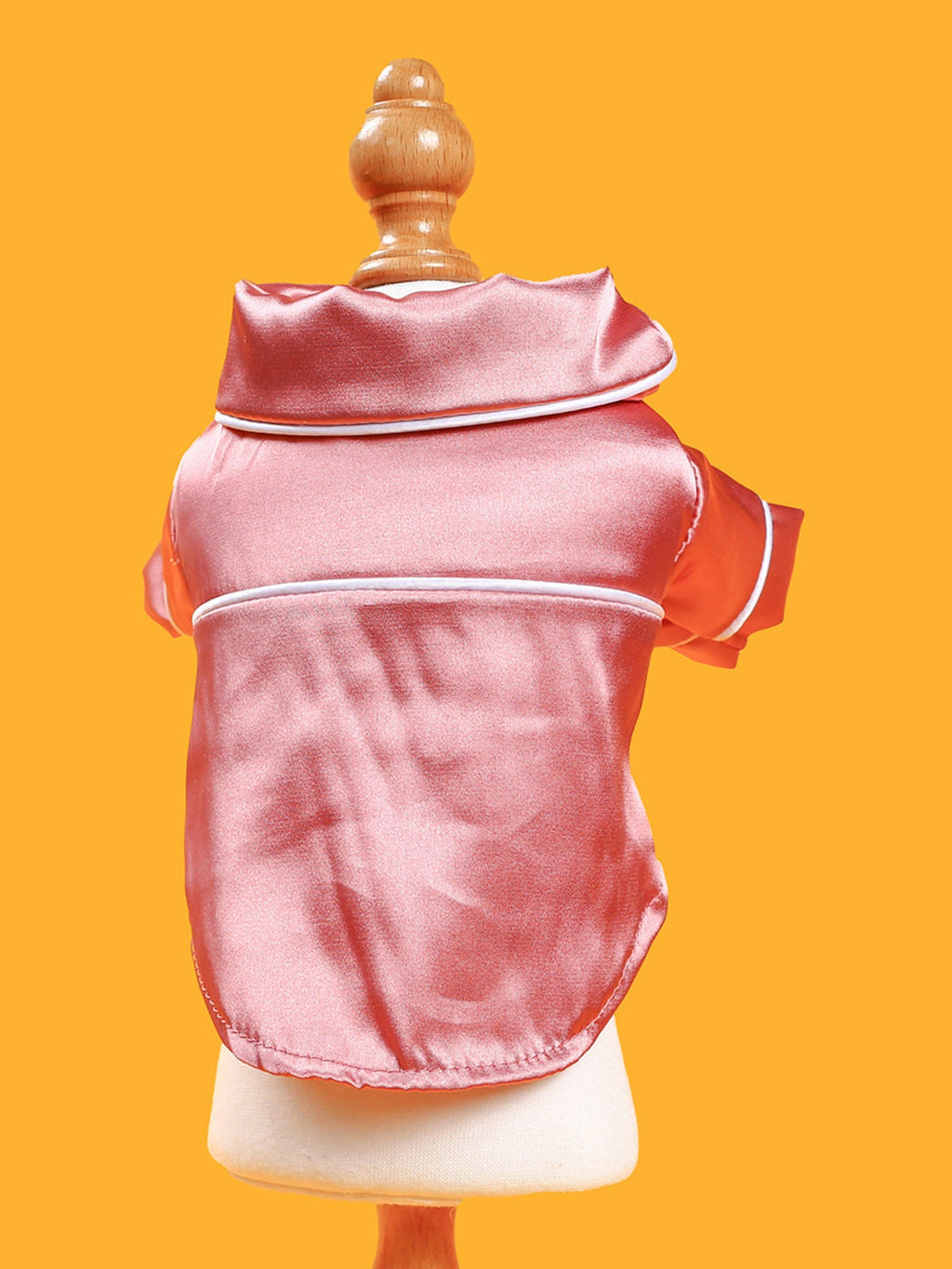 Satin Pet Pajamas with Contrast Piping