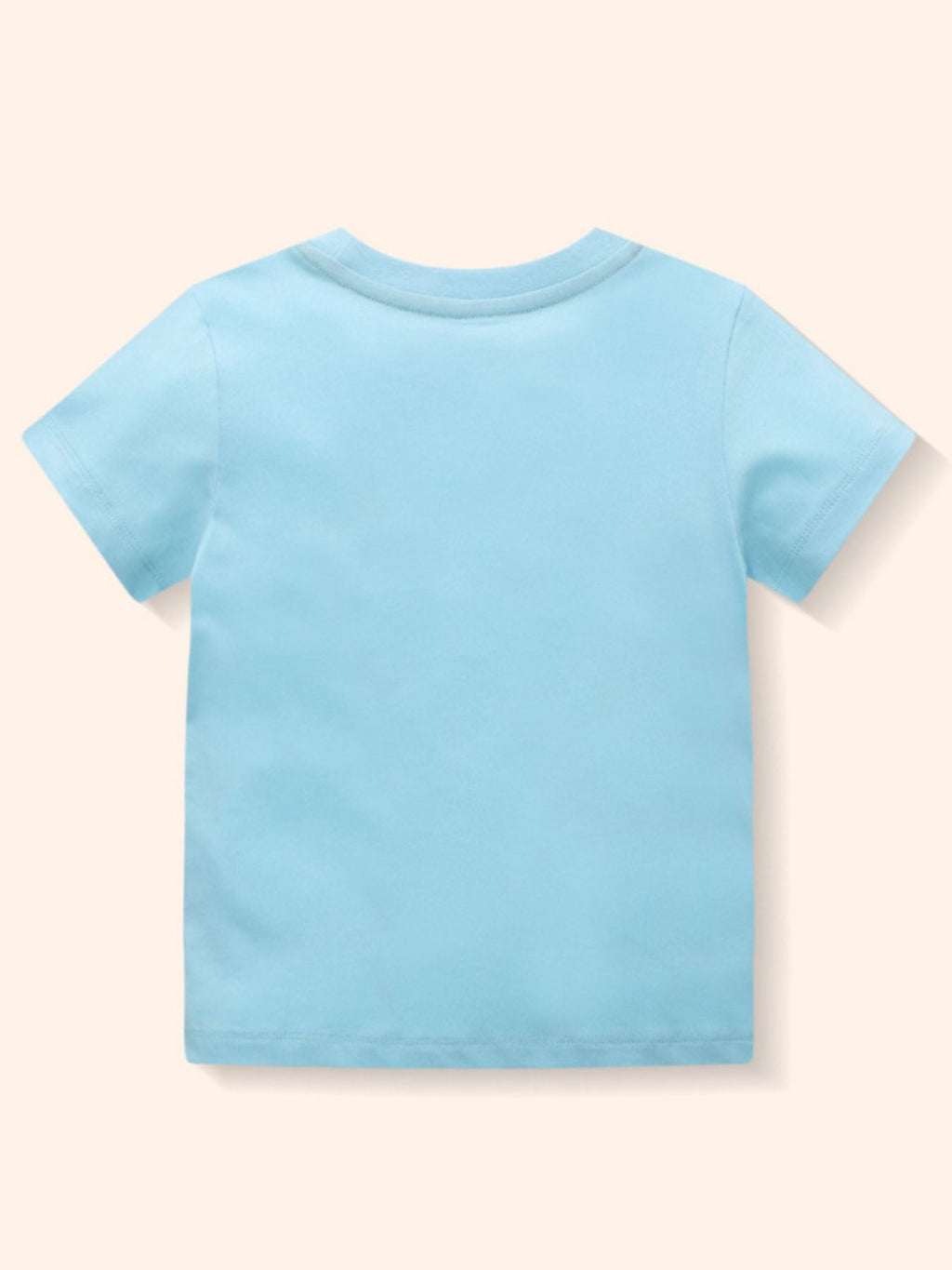 Children's Printed Round Neck Short Sleeve T-Shirt