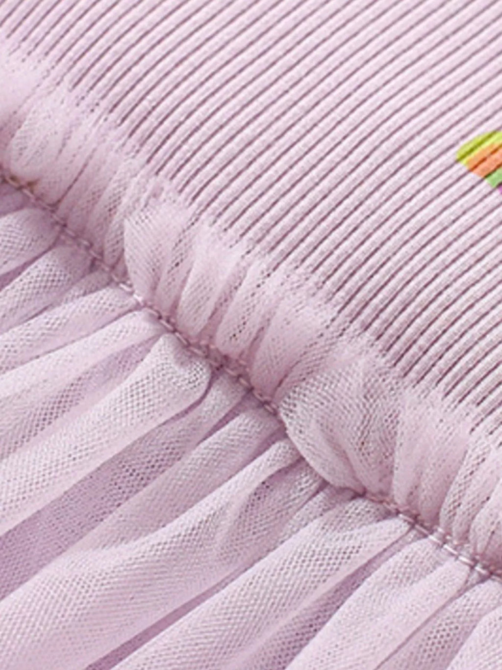 Children's Rainbow Print Tulle Dress