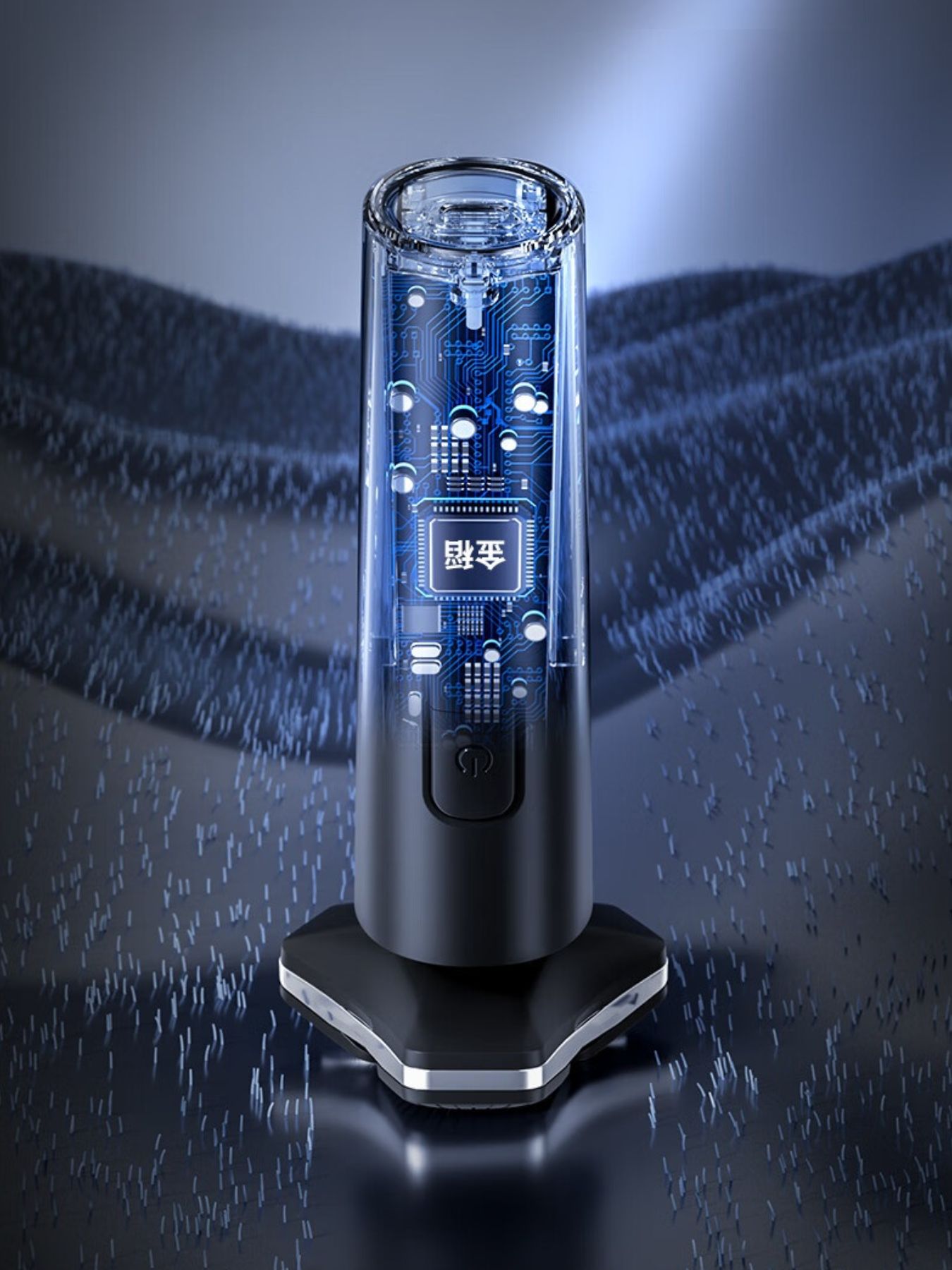 3D Rotary Electric Shaver with LED Display