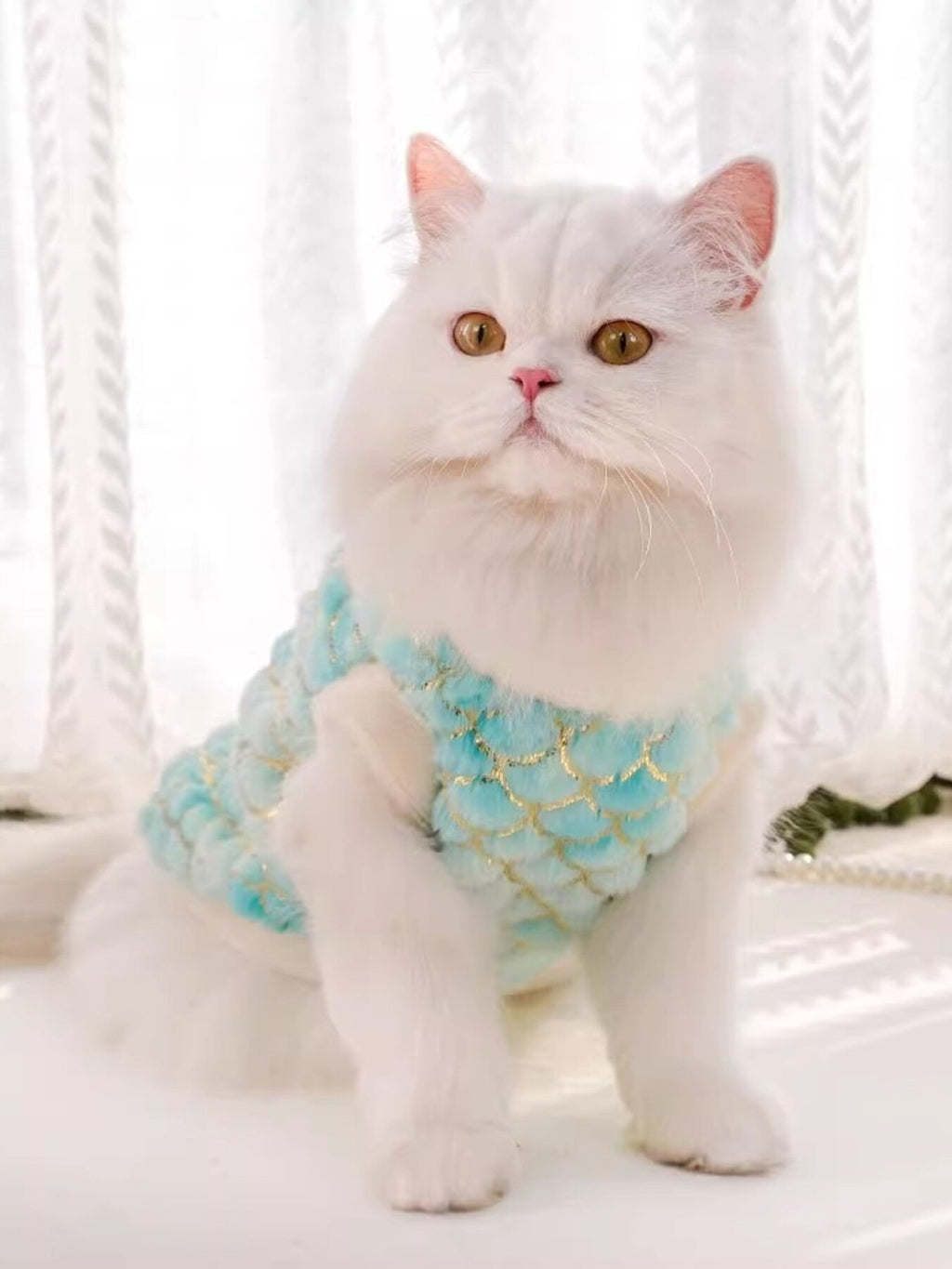 Mermaid Scale Plush Pet Top