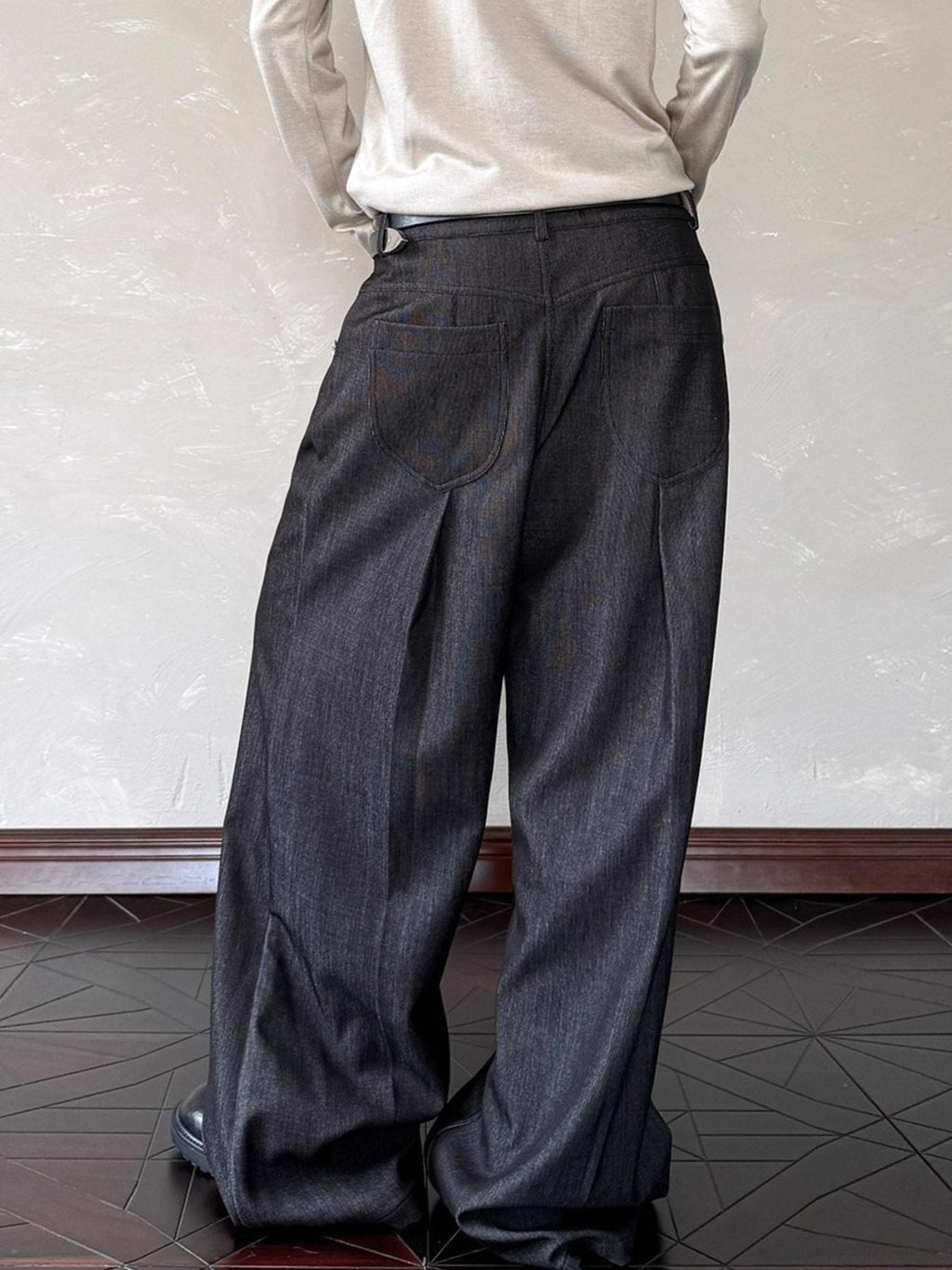 Men's Plus Size Wide Leg Pants