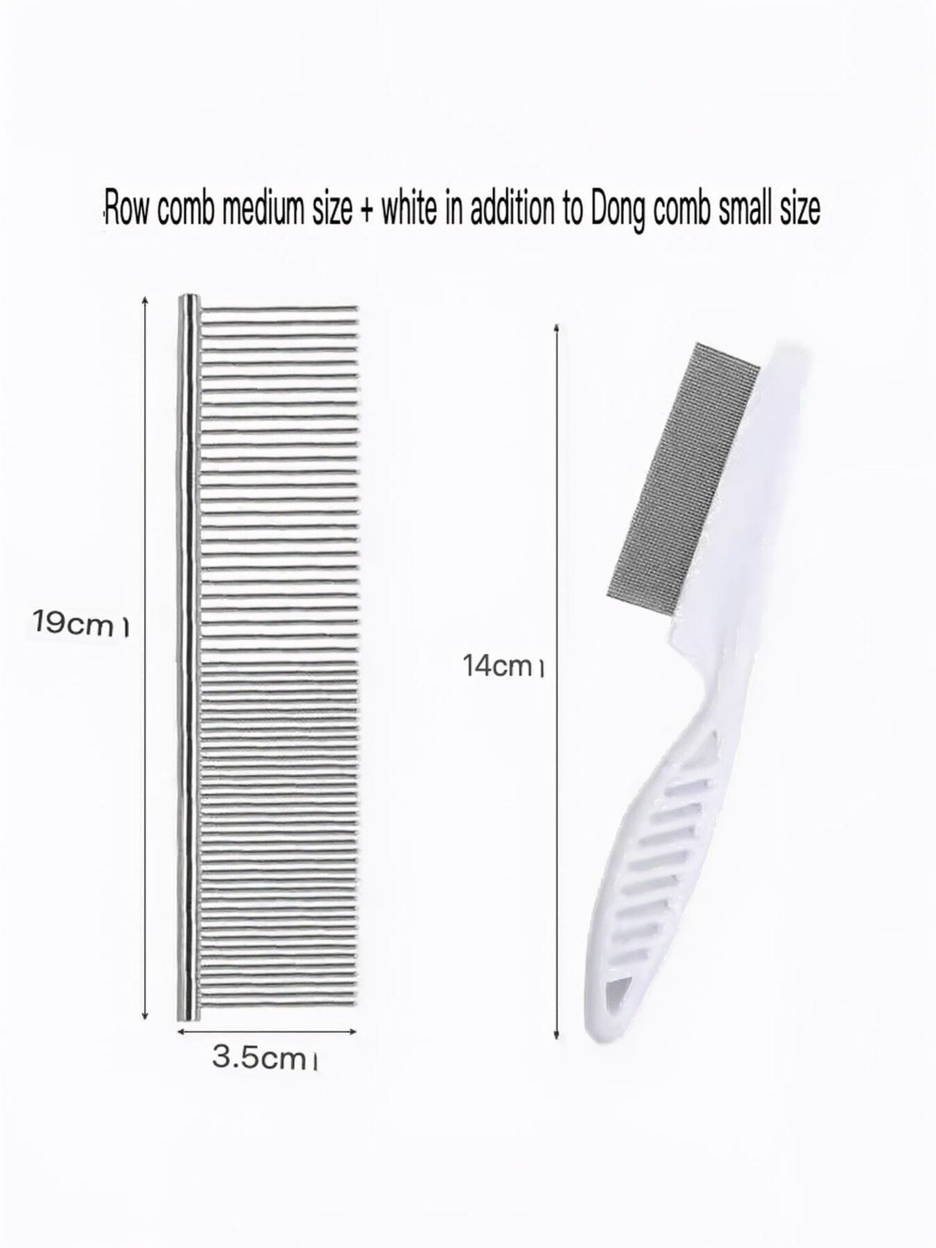 Stainless Steel Pet Grooming Comb for Hair Removal