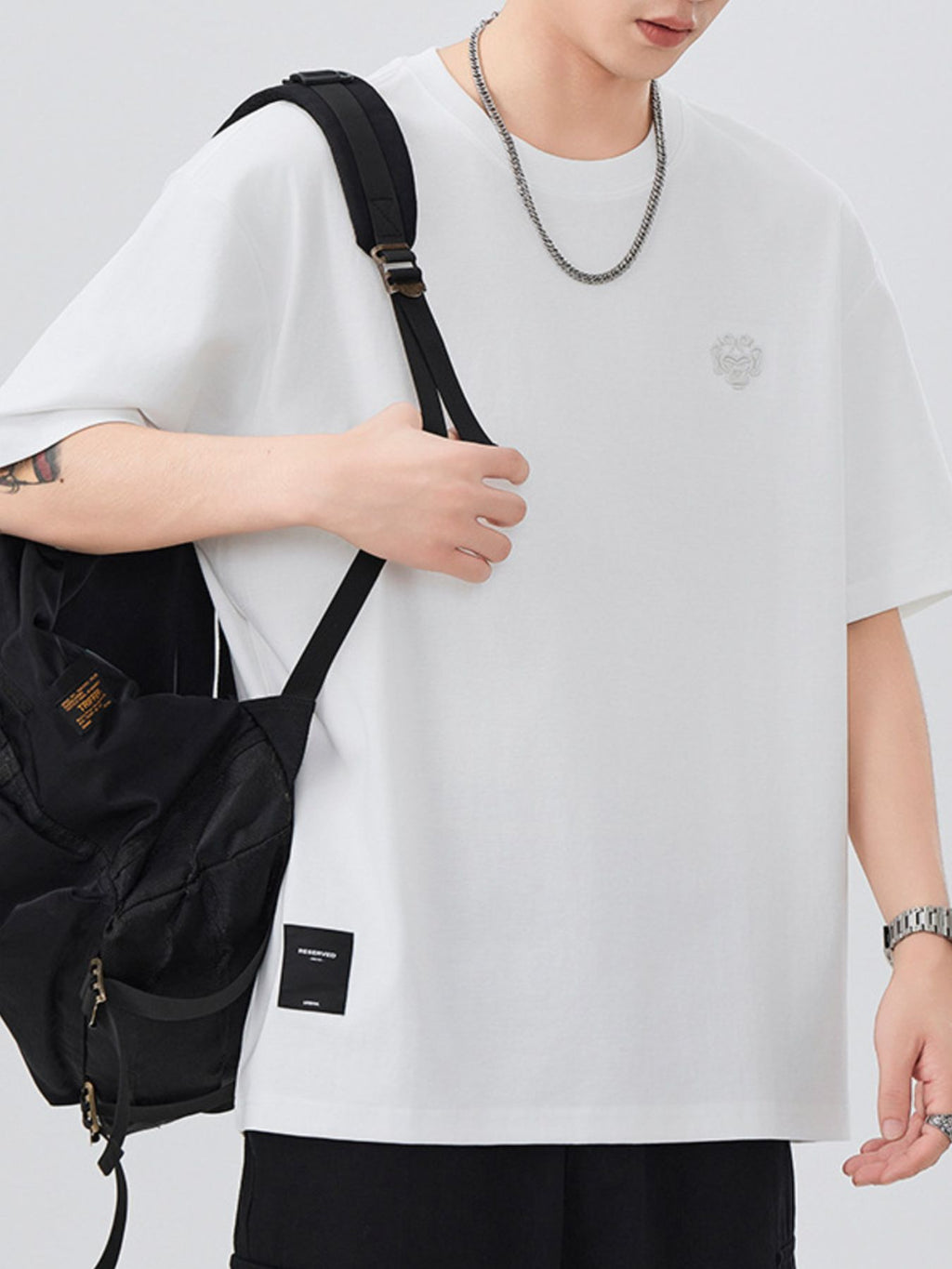 Men's Plus Size Round Neck Short Sleeve T-Shirt