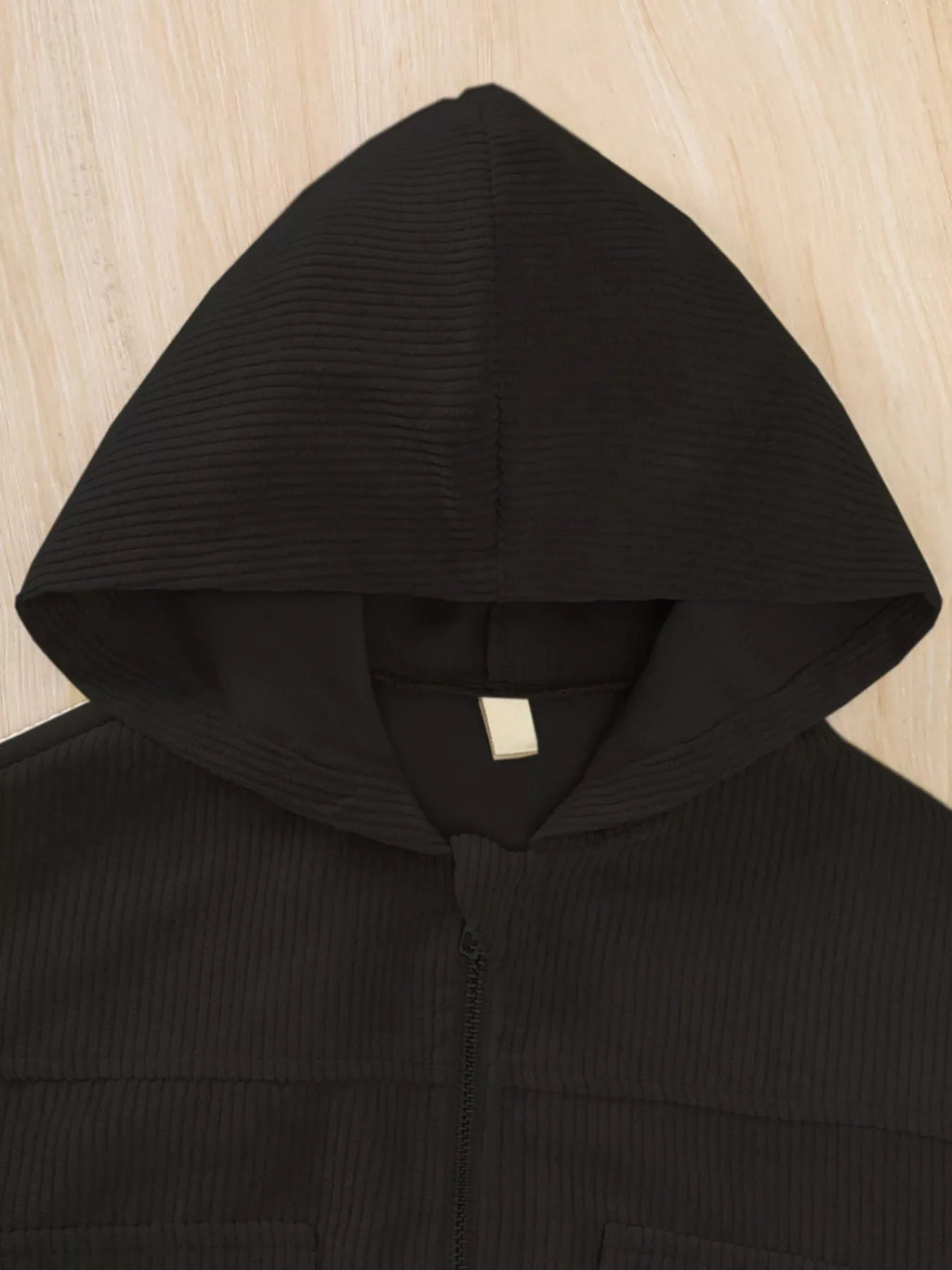 Children's Casual Corduroy Hooded Jacket