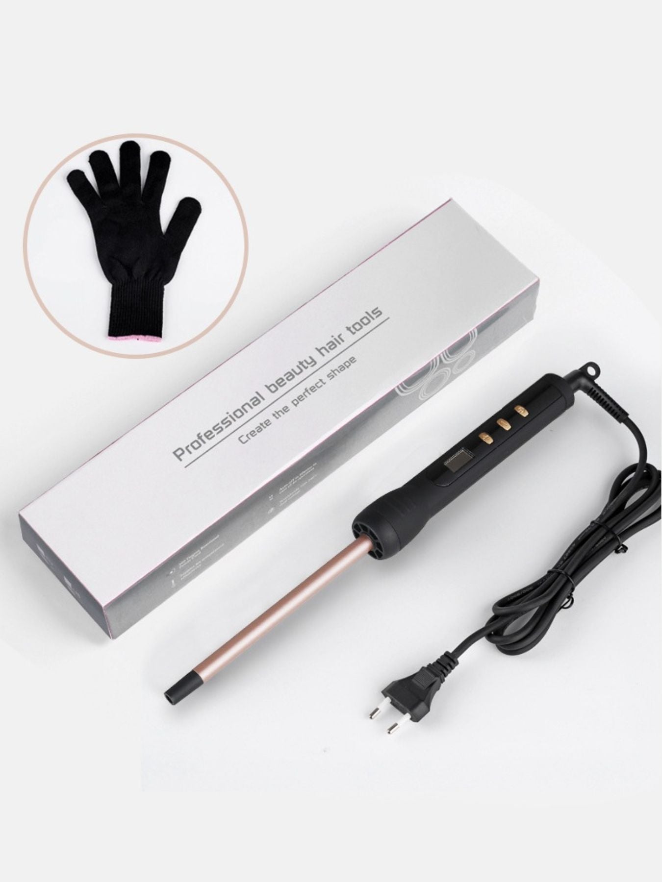 Adjustable Temperature Hair Curling Iron