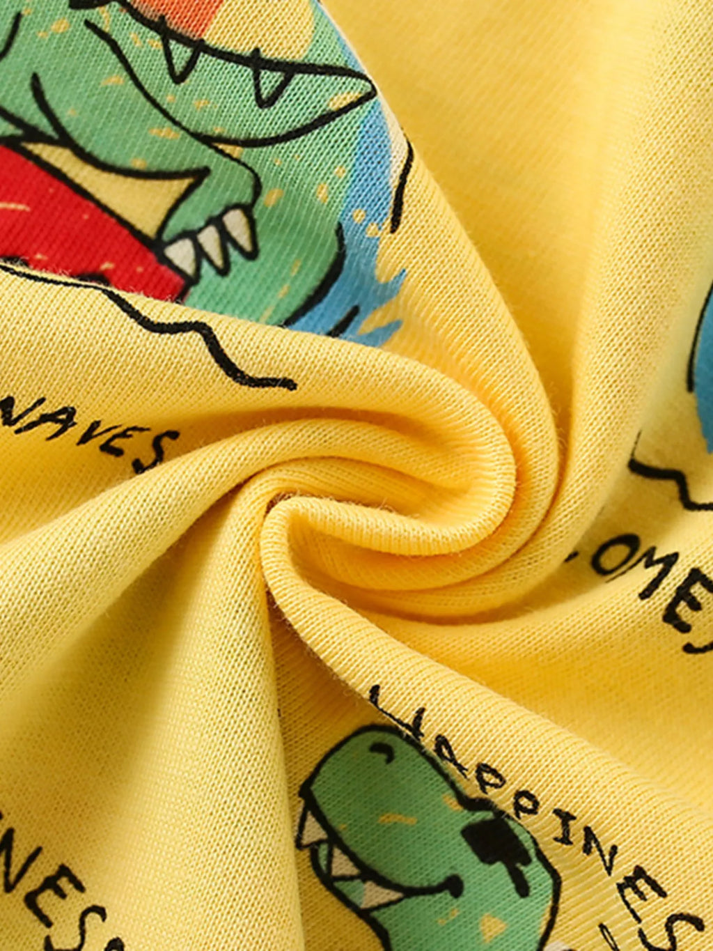 Children's Printed Crew Neck Short Sleeve T-Shirt