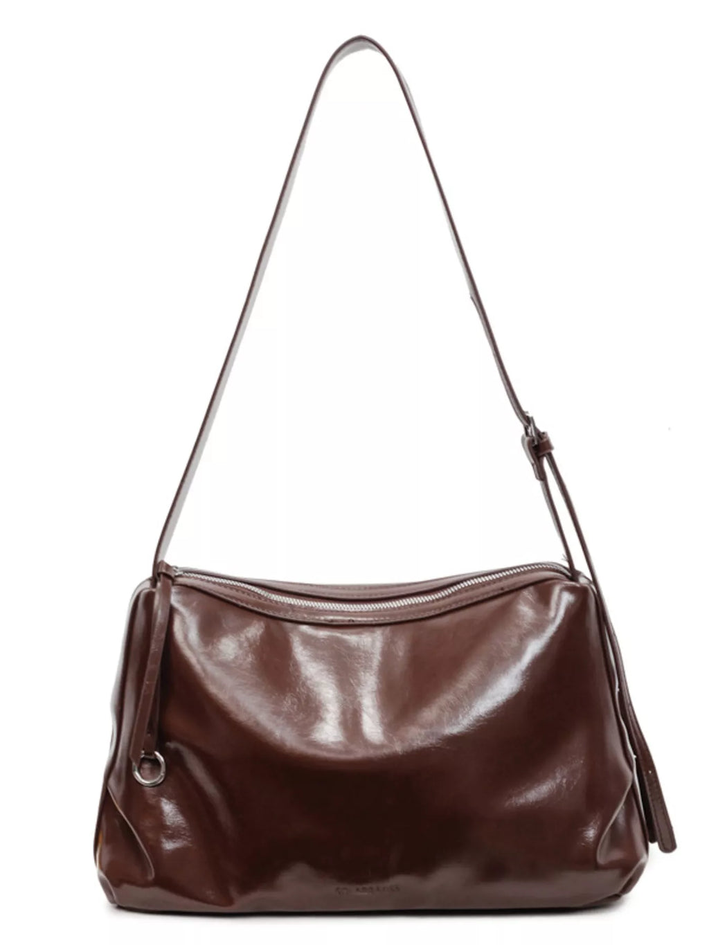 Sleek Faux Leather Hobo Shoulder Bag