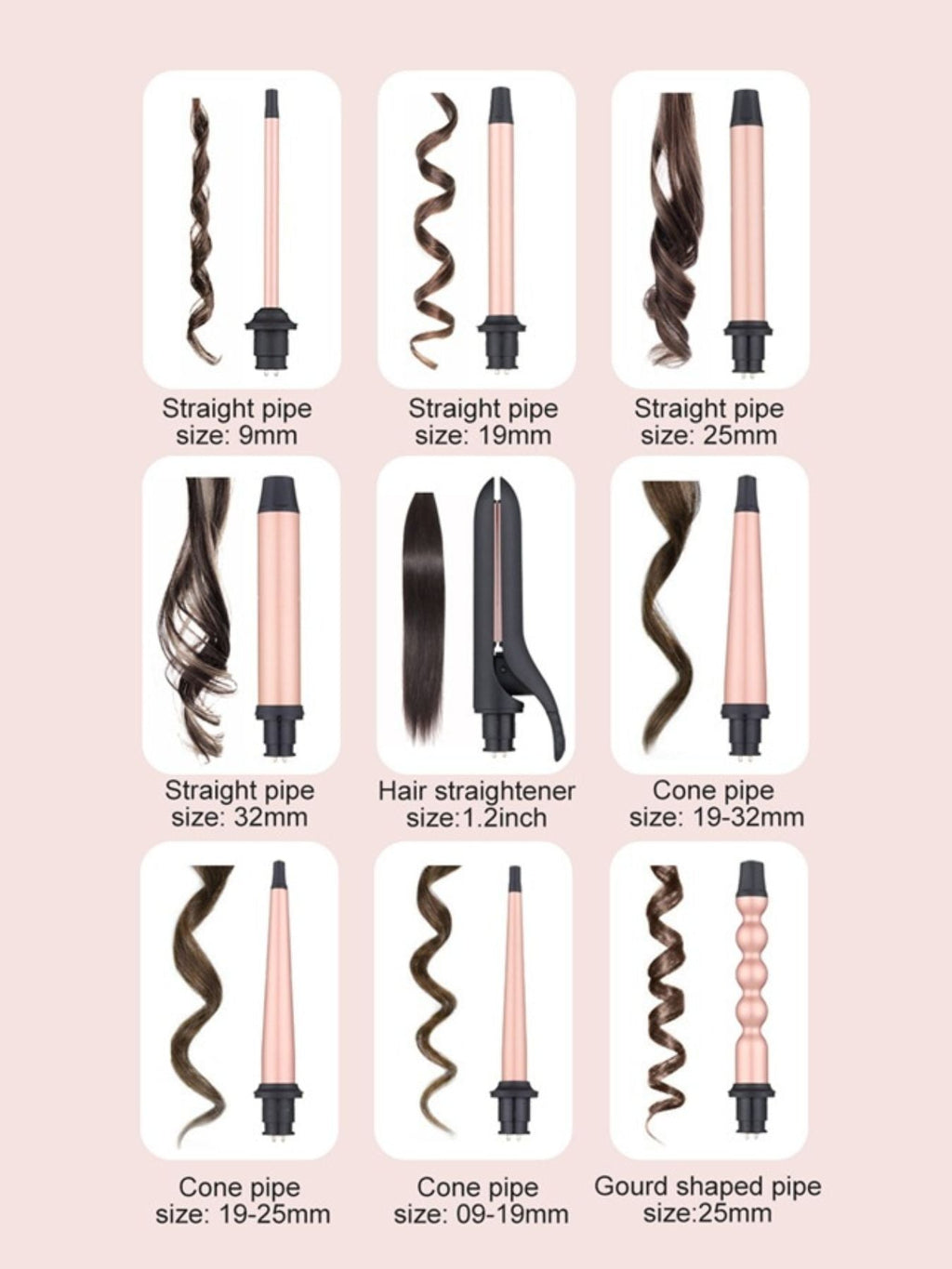 Adjustable Temperature Curling Iron