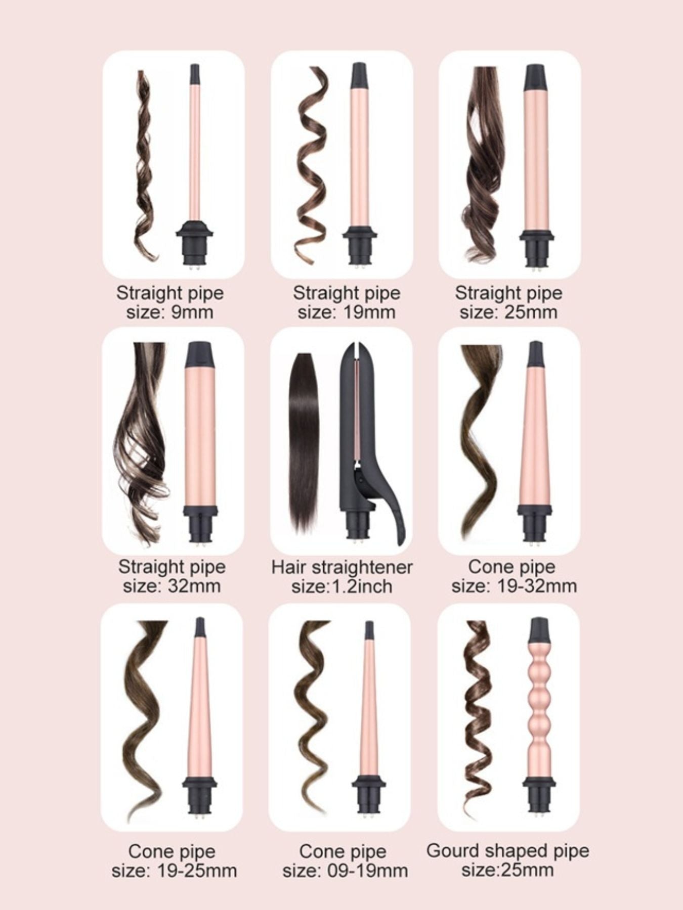 Adjustable Temperature Curling Iron