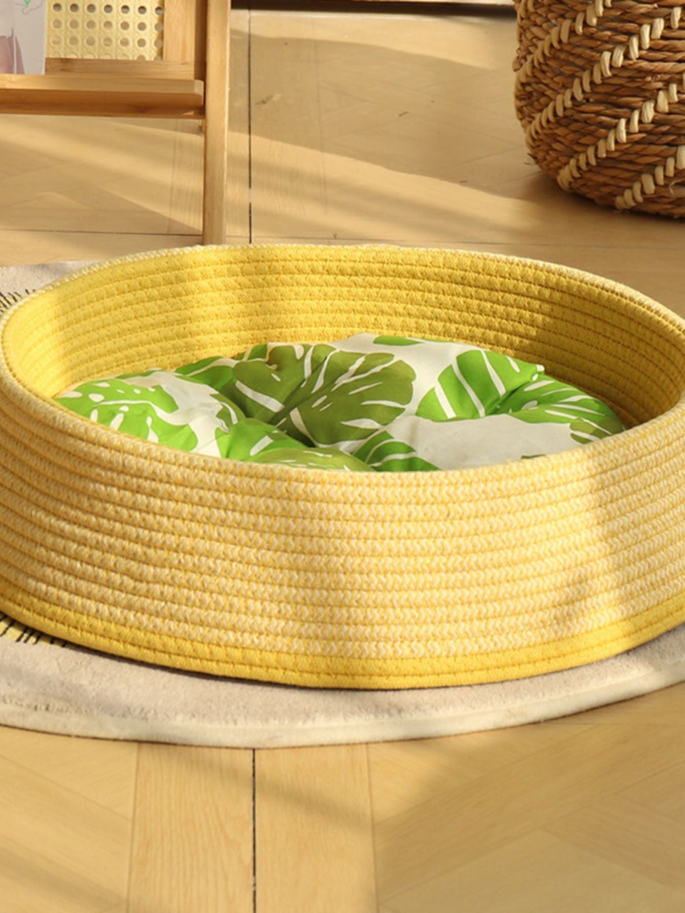 Woven Rattan Pet Nest
