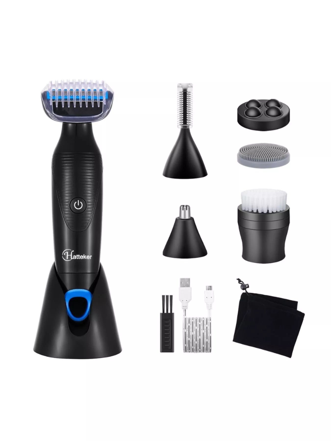 6 in 1 Grooming Kit USB Rechargeable Waterproof Hair Removal