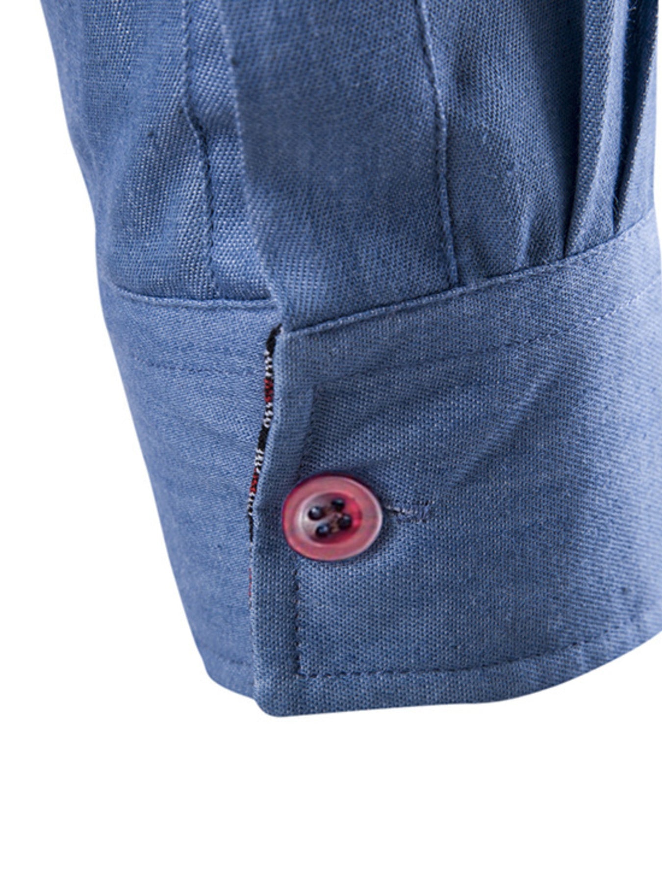 Men's Plus Size Casual Slim Fit Long Sleeve Denim Shirt