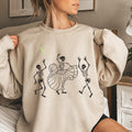 Skeleton Latin Dance Halloween Spooky Skeleton Party Graphic Artwork Edition Sweatshirt