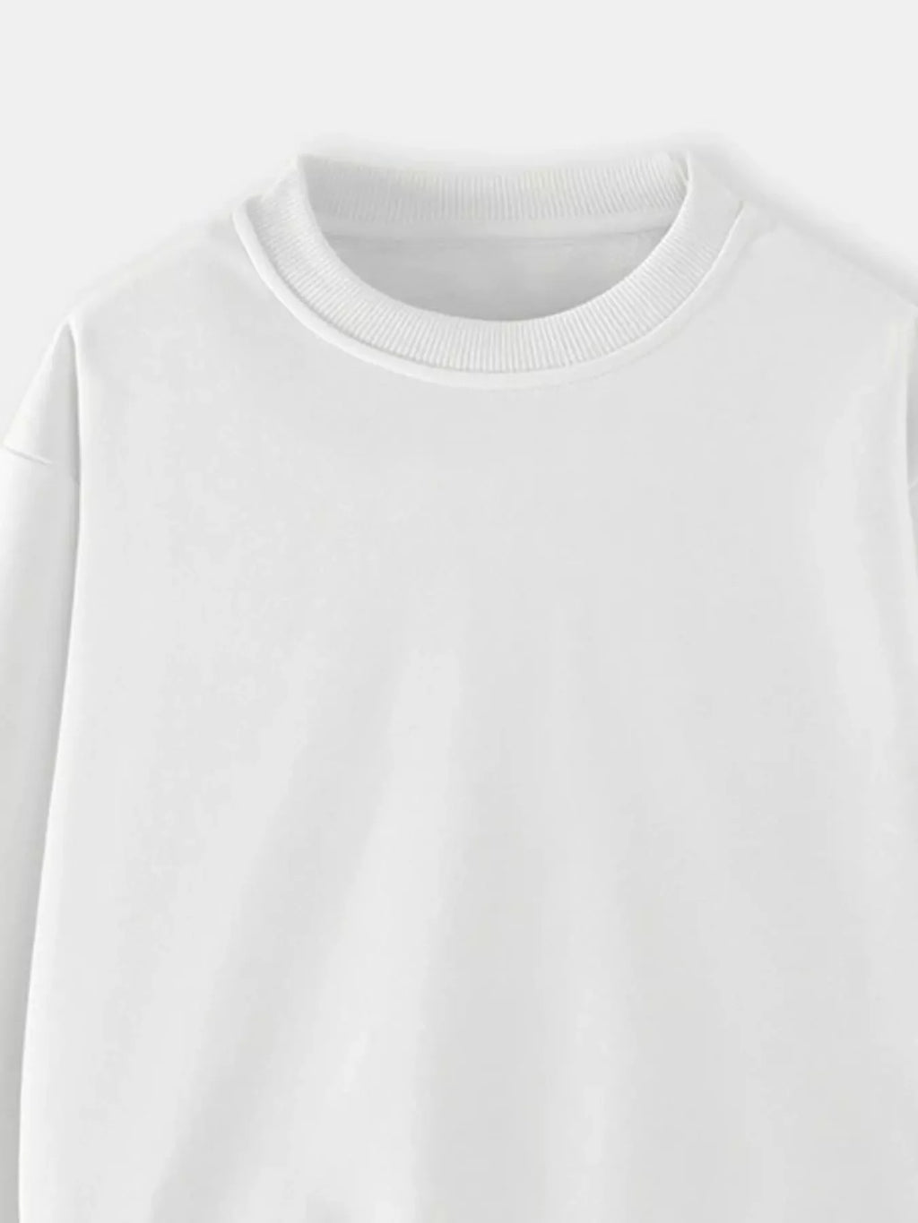 Children's Casual Solid Color Crew Neck Sweatshirt