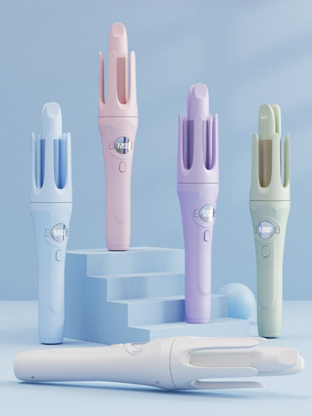 Rotating Ceramic Hair Curling Iron
