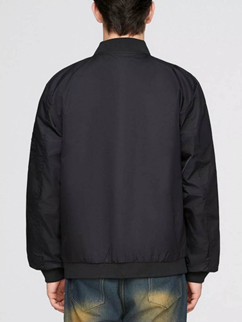 Men's Plus Size Zip Up Lightweight Bomber Jacket