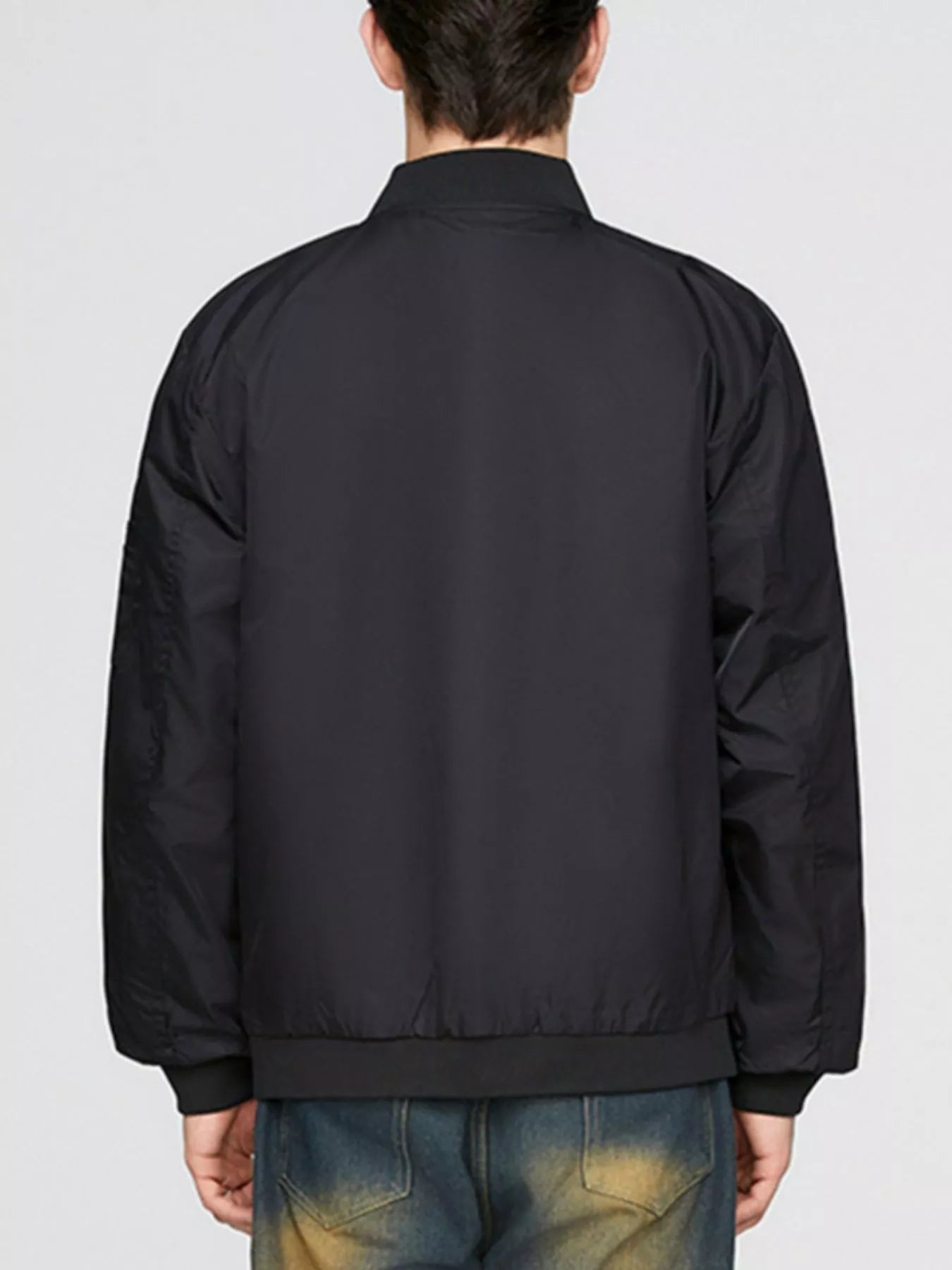 Men's Plus Size Zip Up Lightweight Bomber Jacket