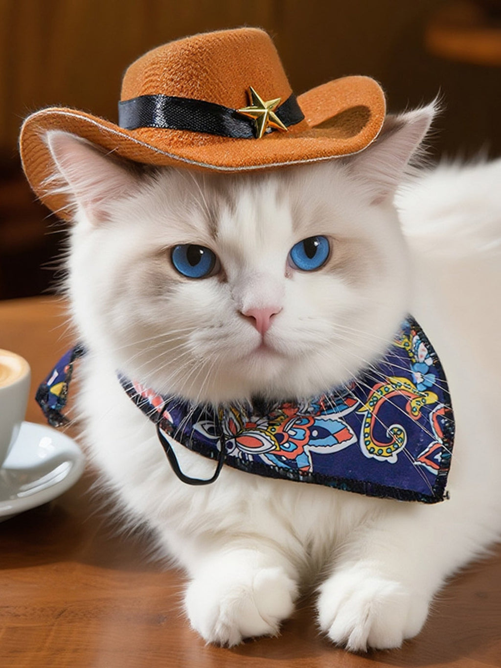 Paisley Print Pet Scarf & Hat