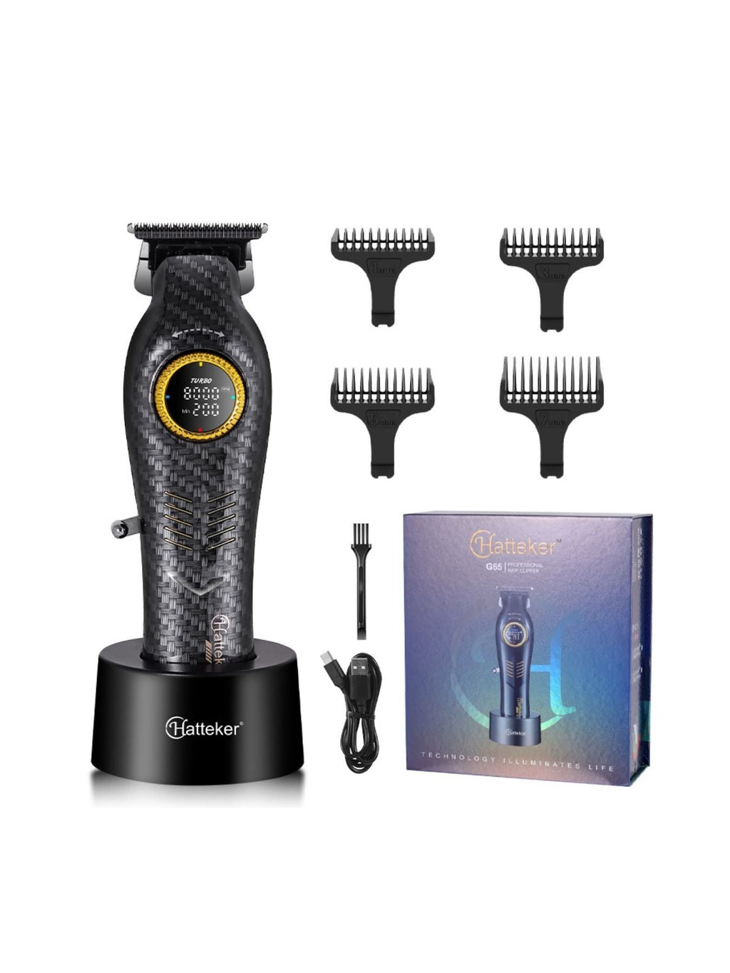 Cordless Hair Clipper with LED Display