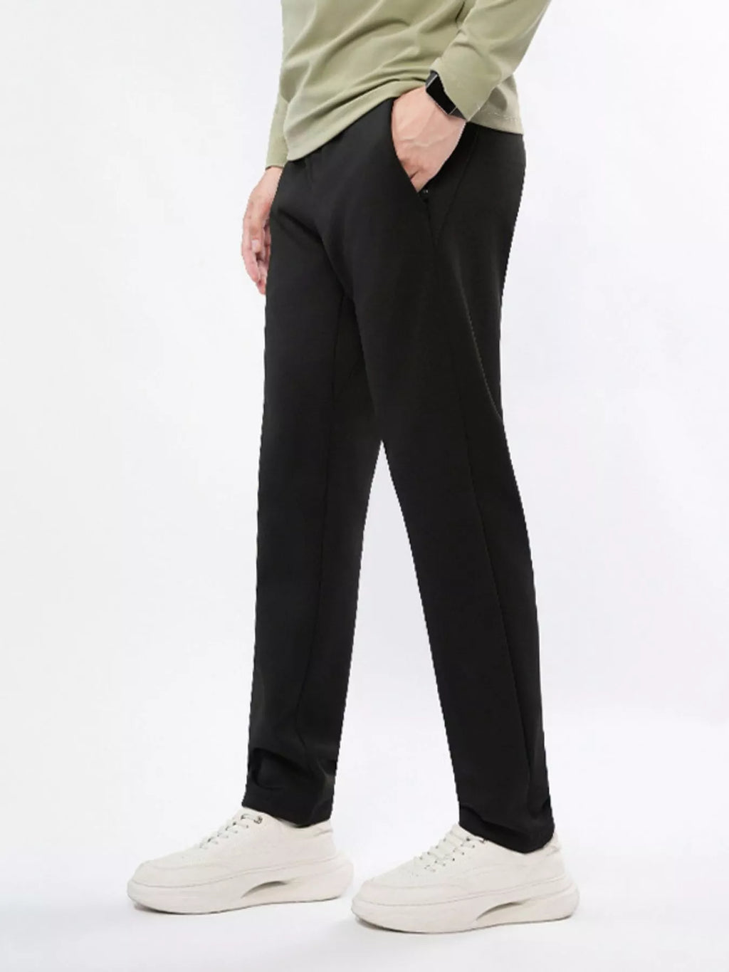 Men's Plus Size Casual Straight-Leg Pants