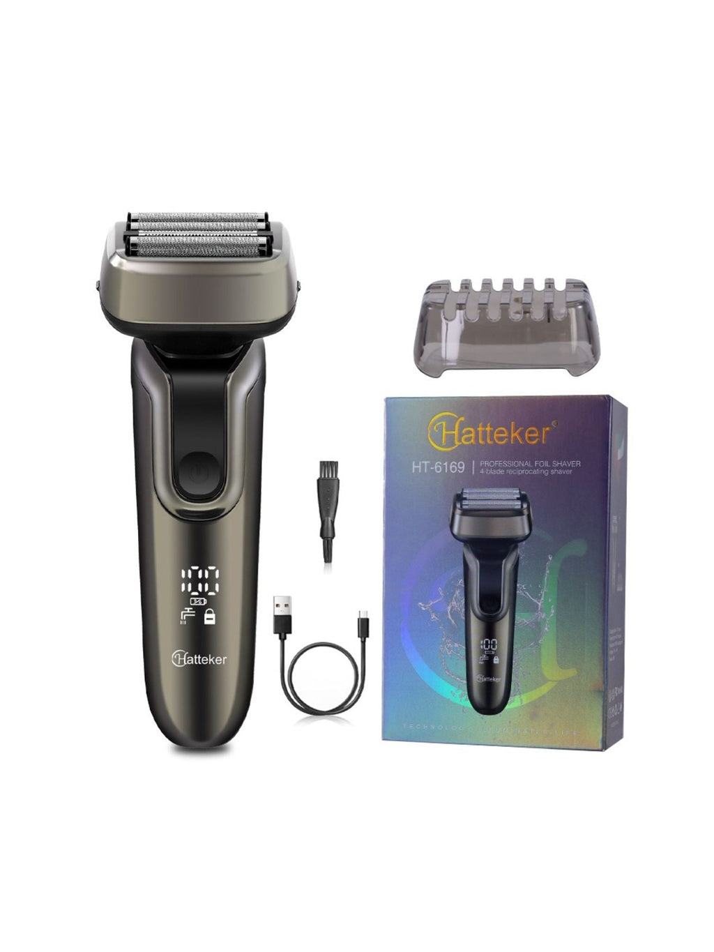 Electric Shaver with LED Display