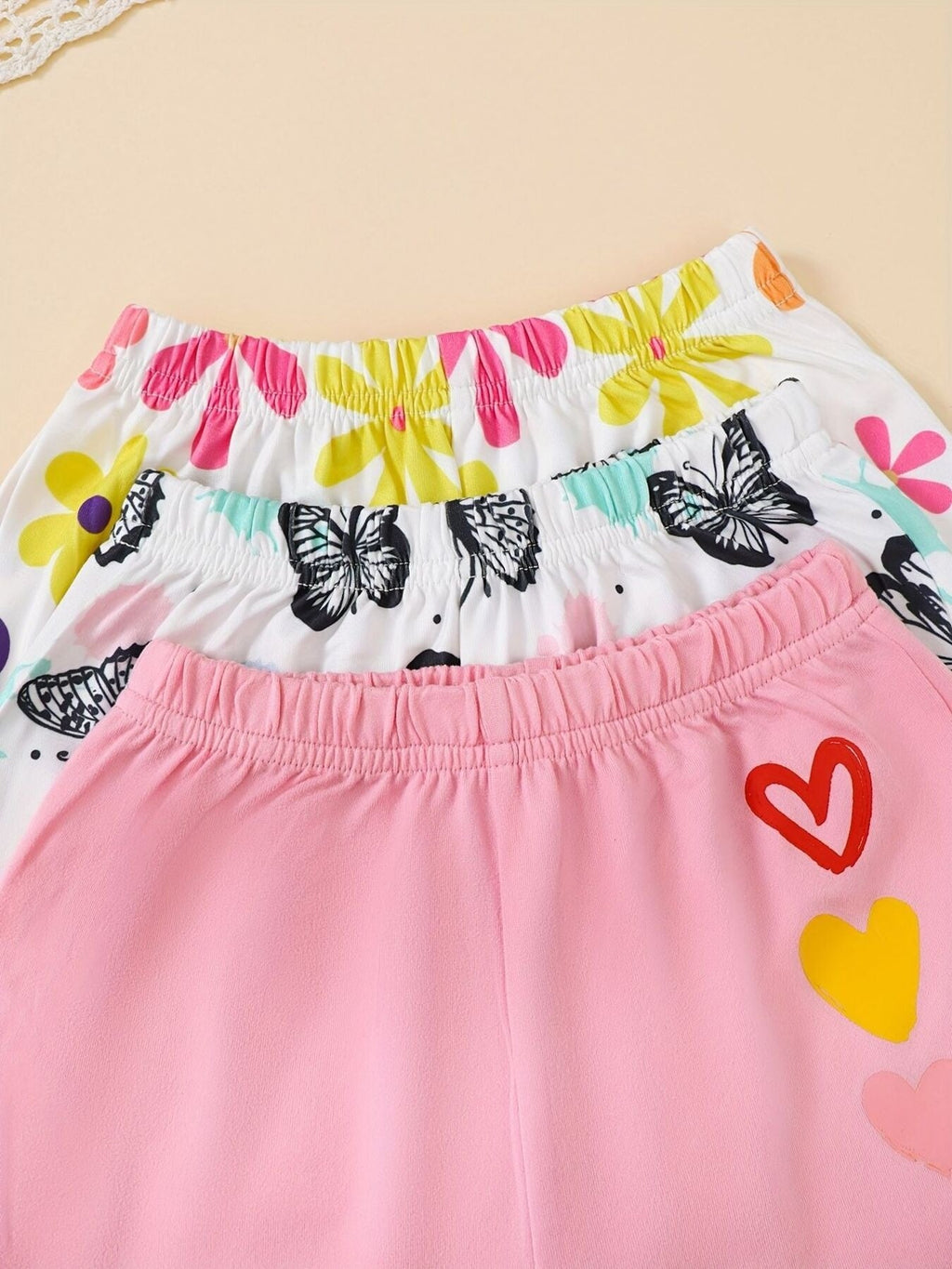 Children's 6 Piece Printed Tee and Shorts Set