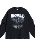 Men's World Graphic Long Sleeve T-Shirt