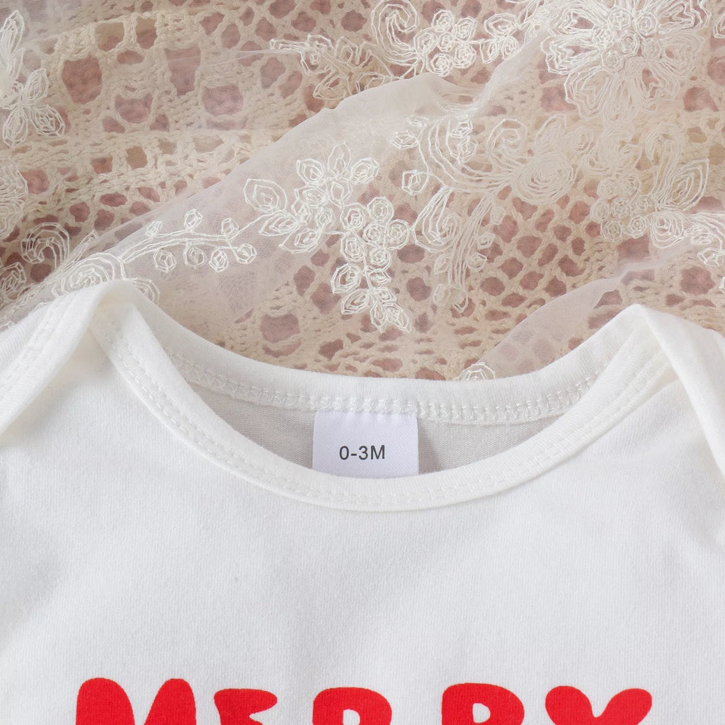 Children's Christmas Print 3 Piece Outfit Set