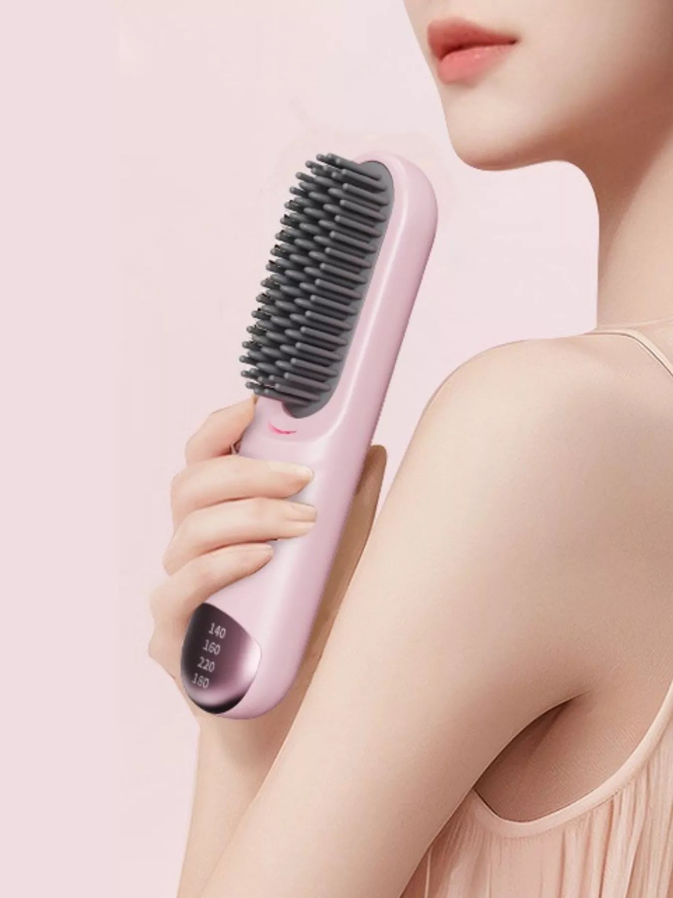 Portable Heated Straightening Comb with Temperature Control