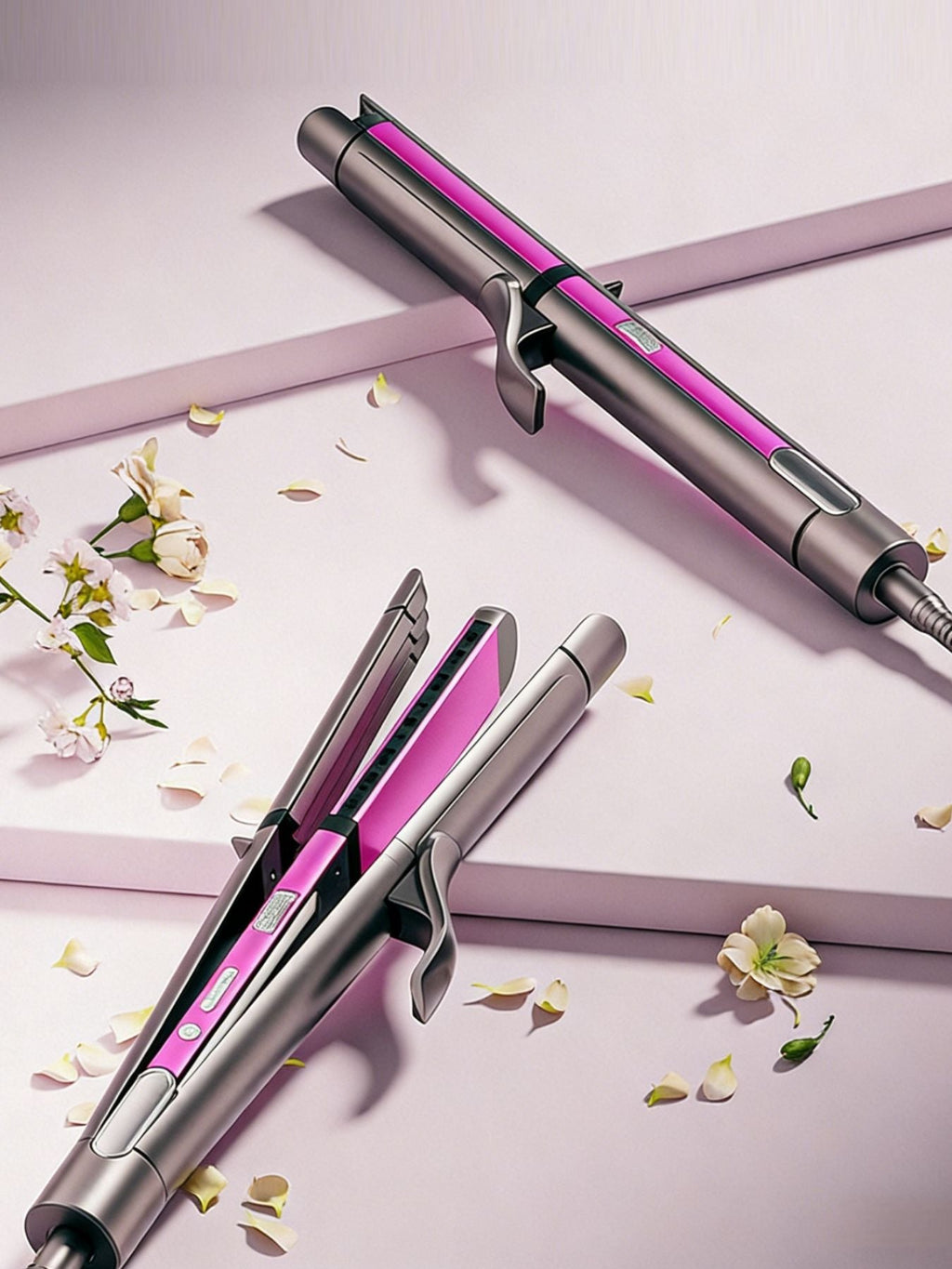 Adjustable Temperature Hair Straightener & Curler