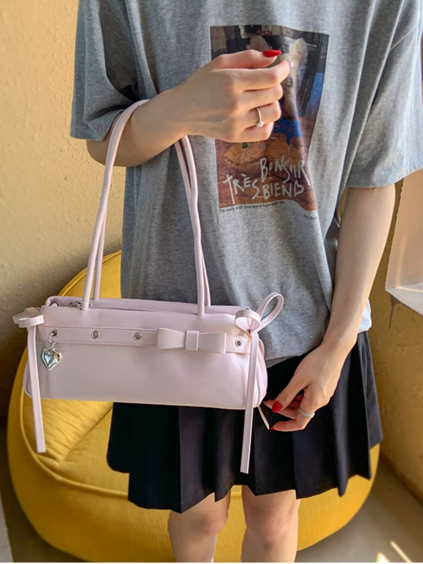 PU Leather Shoulder Bag