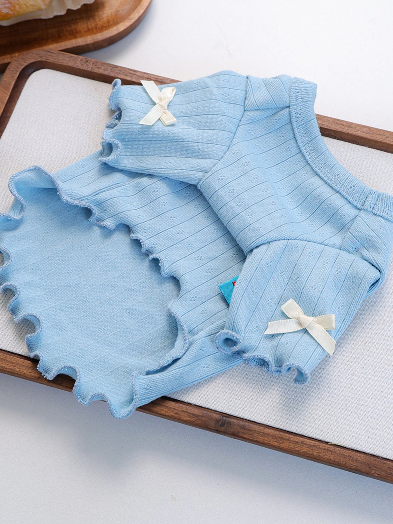 Sweet Bear Patch Ribbed Pet Top