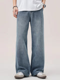 Men's Wide Leg Wash Jeans