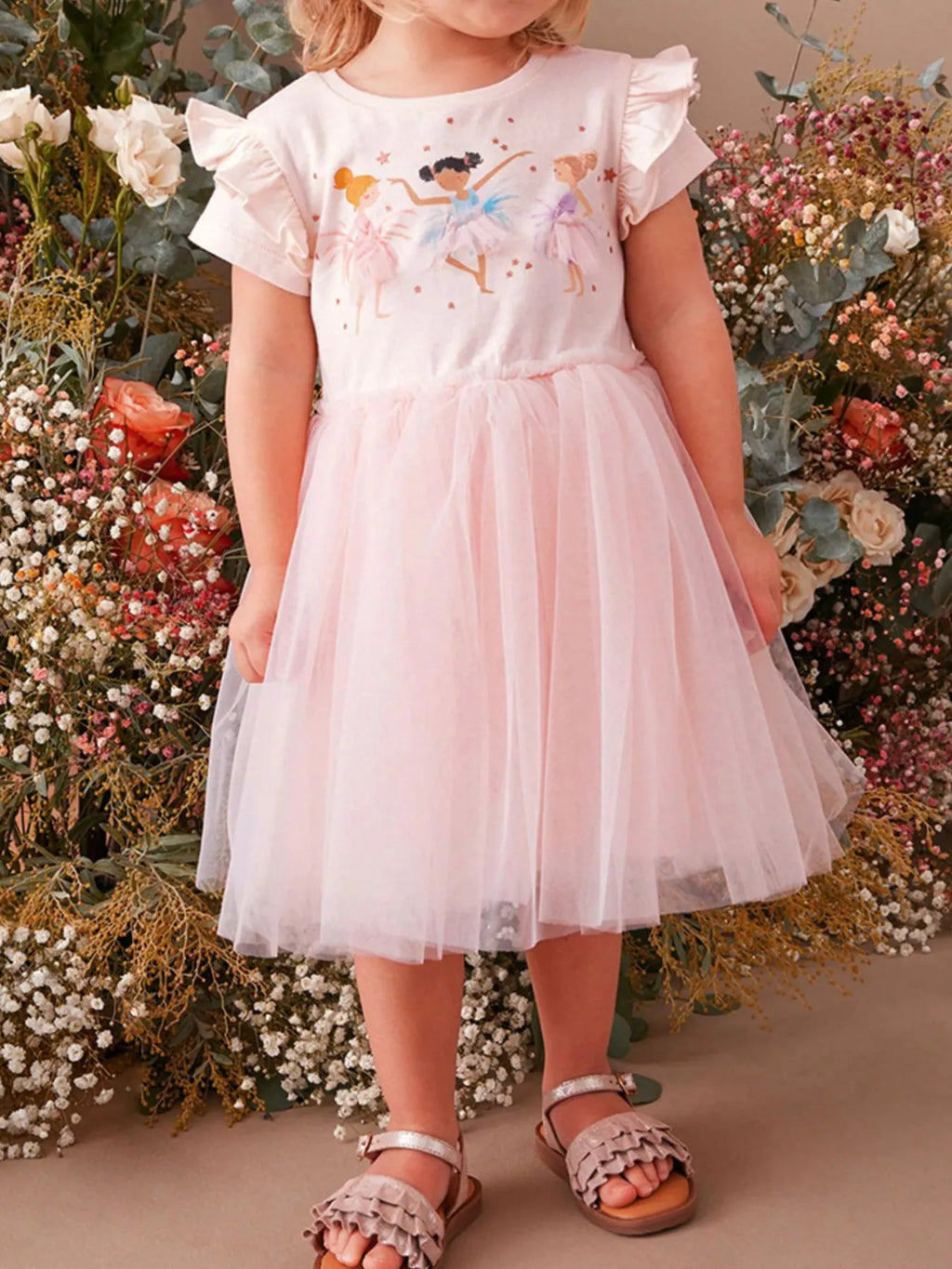 Children's Ballerina Short Sleeve Tulle Dress