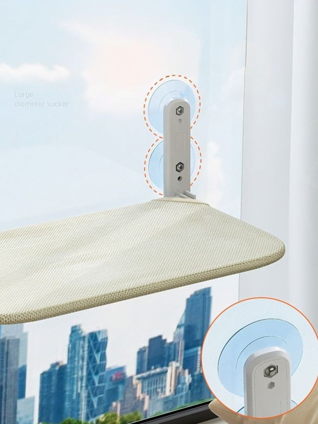 Window Perch Cat Hammock with Strong Suction Cups
