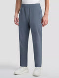 Men's Plus Size Casual Elastic Waist Straight-Leg Pants