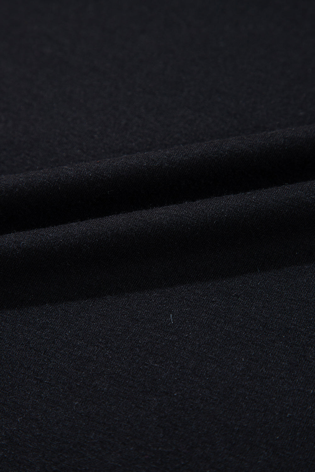 Black Sequin Stripes Patchwork Mardi Gras Crew Neck T Shirt