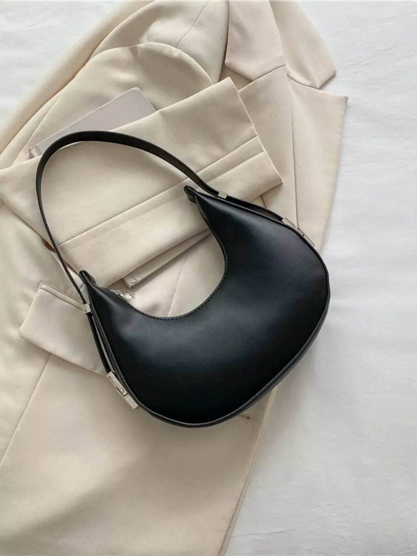 Minimalist Crescent Shoulder Bag