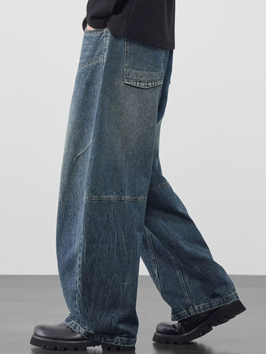 Men's Plus Size Wide Leg Jeans