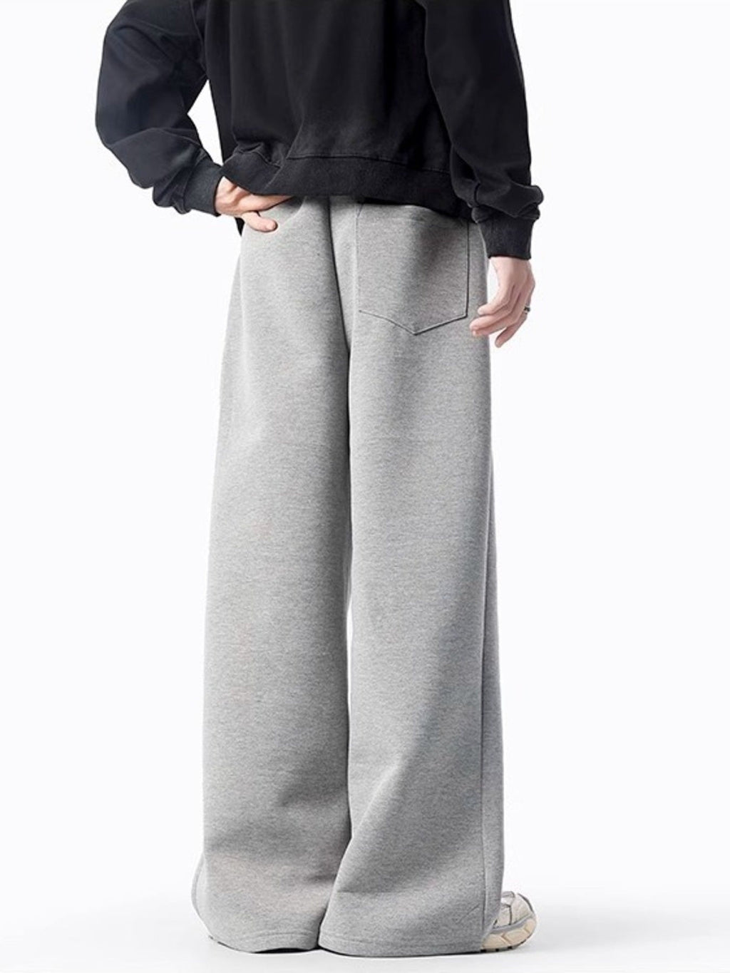 Men's Plus Size Casual Wide Leg Sweatpants