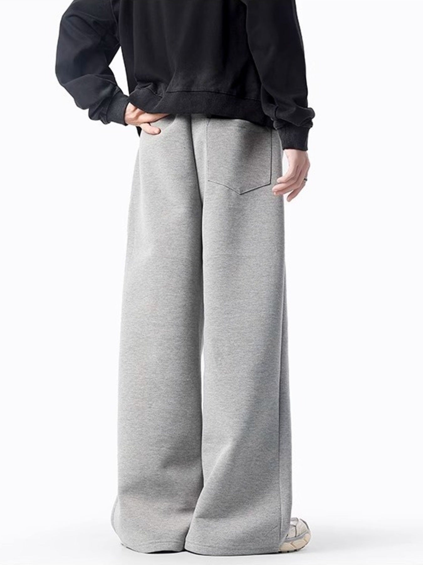 Men's Plus Size Casual Wide Leg Sweatpants