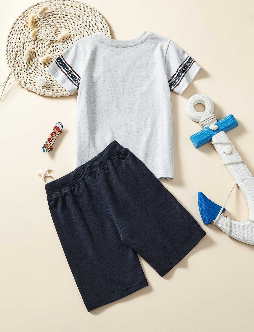 Children's Graphic Short Sleeve Tee and Shorts Set