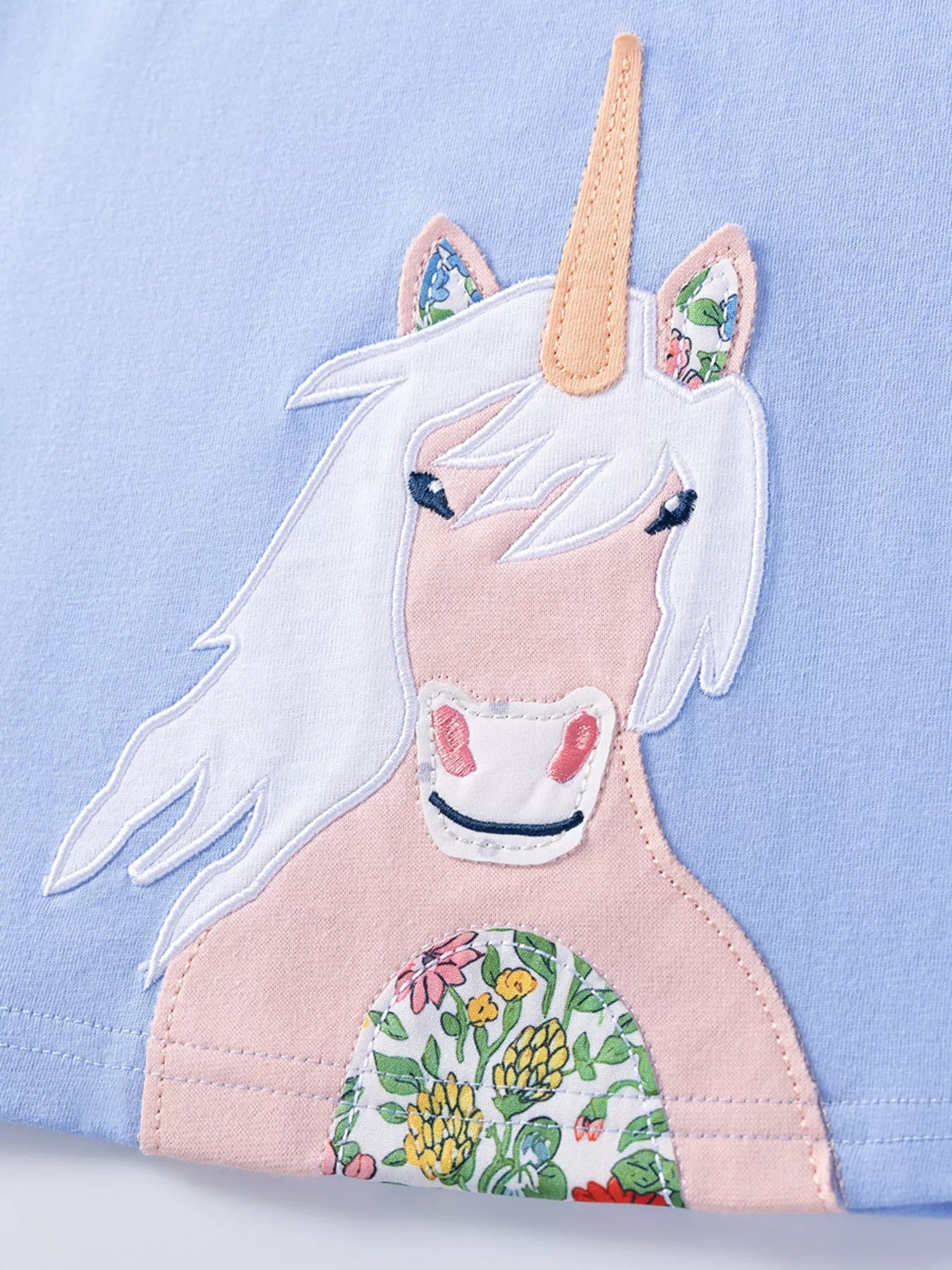 Children's Unicorn Print Casual Dress
