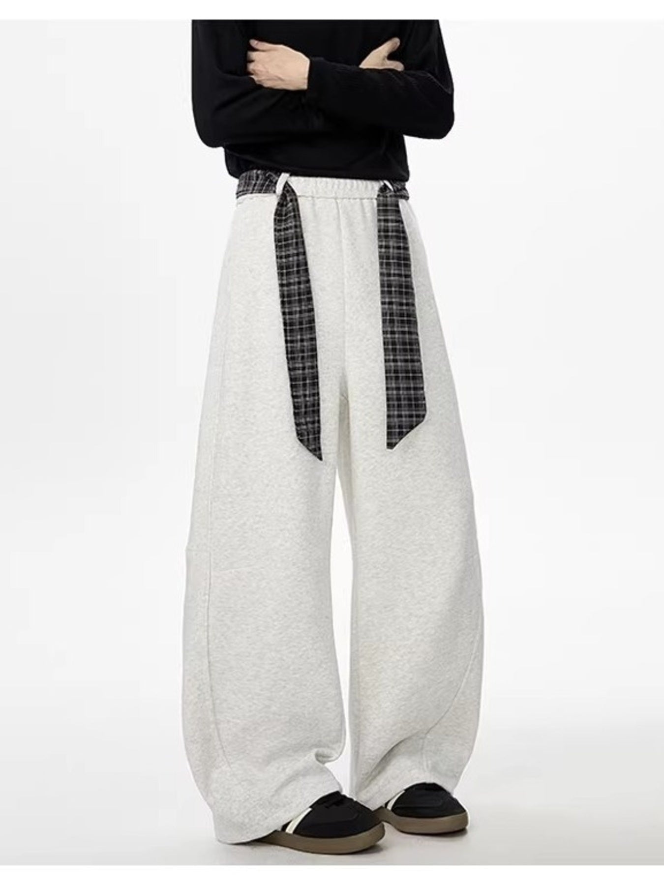 Men's Plus Size Wide Leg Pants